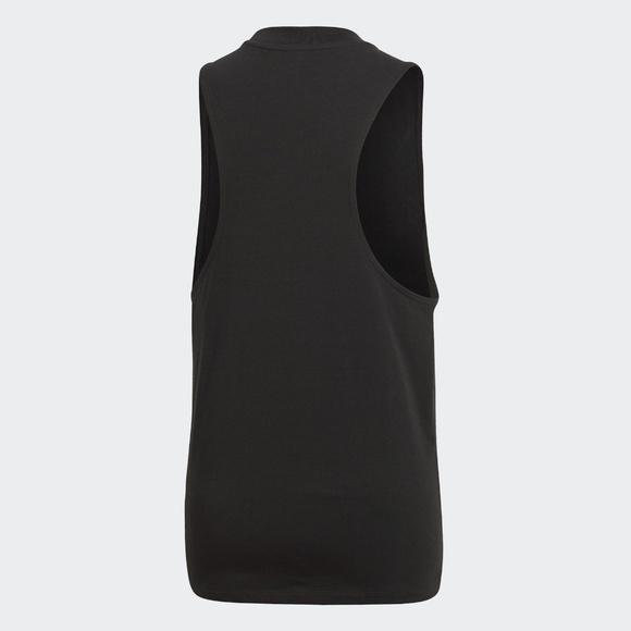 ADIDAS — Trefoil Logo Black Cotton Muscle Tank NWT - Picture 3 of 8